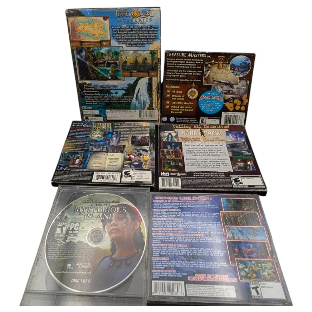 PC Games Mystery Puzzle Jewel Quest Nancy Drew Hidden‎ Object Treasure Masters